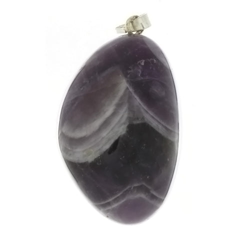 GEMSTONE AMETHYST FREEFORM 15 X 28 MM PENDANT