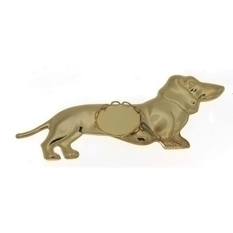 BROOCH CABOCHON DACHSUND 10 X 14 MM FINDING