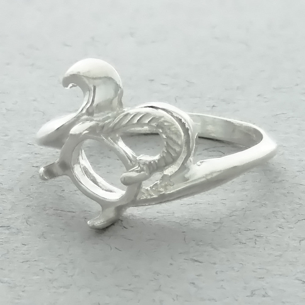 CABOCHON WOMEN'S 6 X 8 MM SS RING