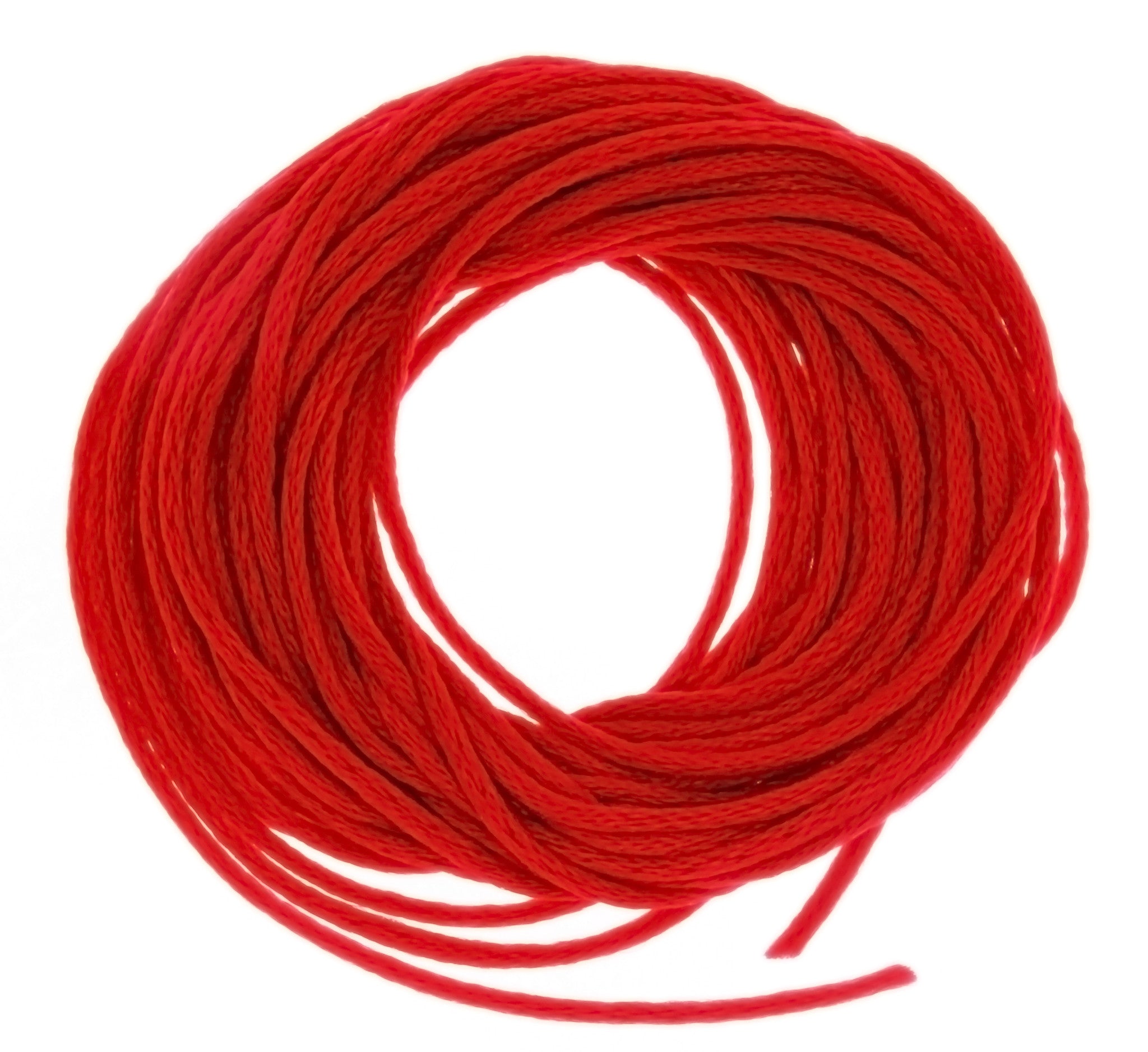 CORD SATIN RED 2 MM 6 YD
