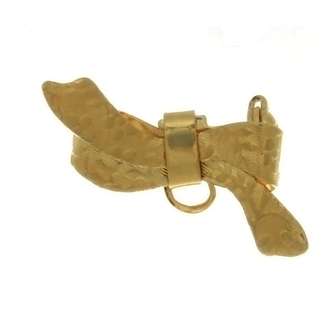 BROOCH BOW W/ LOOP 25 MM FINDING