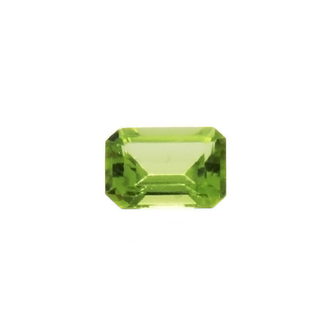 GEMSTONE PERIDOT RECTANGLE FACETED GEMS