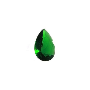 CUBIC ZIRCONIA EMERALD TEARDROP FACETED GEMS