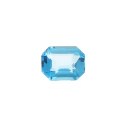 GEMSTONE TOPAZ BLUE SWISS RECTANGLE FACETED GEMS