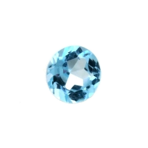GEMSTONE TOPAZ BLUE SUPER ROUND FACETED GEMS