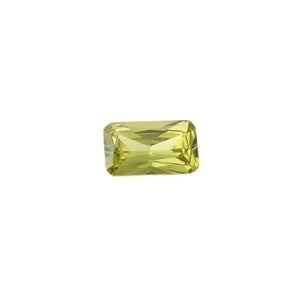 CUBIC ZIRCONIA GASPEITE RECTANGLE FACETED GEMS