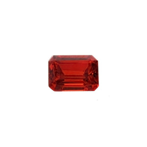 CUBIC ZIRCONIA GARNET RED RECTANGLE FACETED GEMS