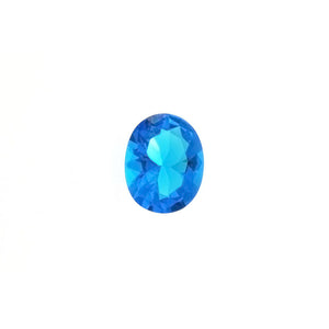 CUBIC ZIRCONIA TOPAZ BLUE OVAL FACETED GEMS