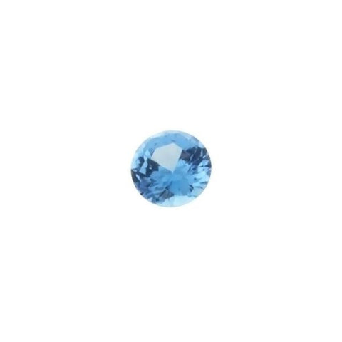 CUBIC ZIRCONIA SAPPHIRE CEYLON ROUND FACETED GEMS