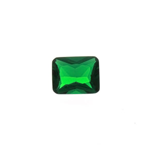 CUBIC ZIRCONIA EMERALD RECTANGLE FACETED GEMS