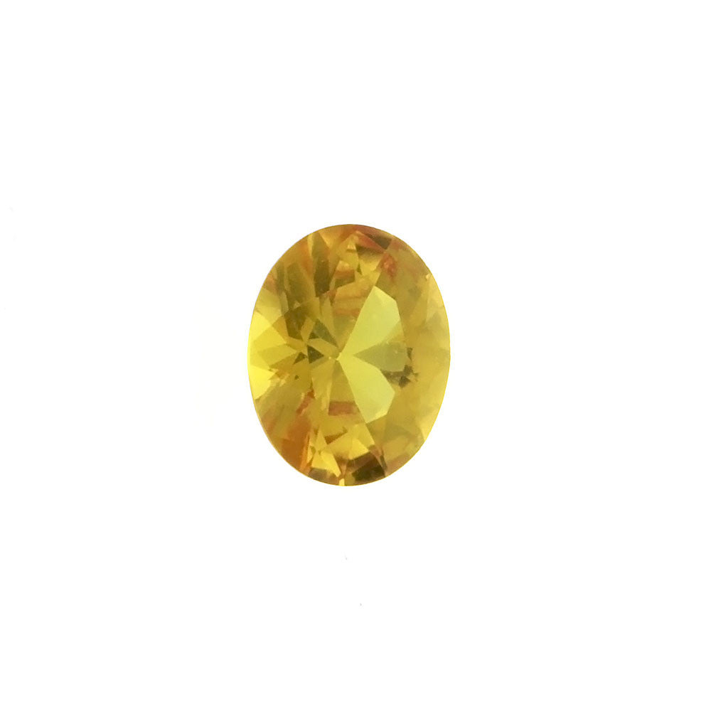 CUBIC ZIRCONIA CITRINE GOLDEN OVAL FACETED GEMS