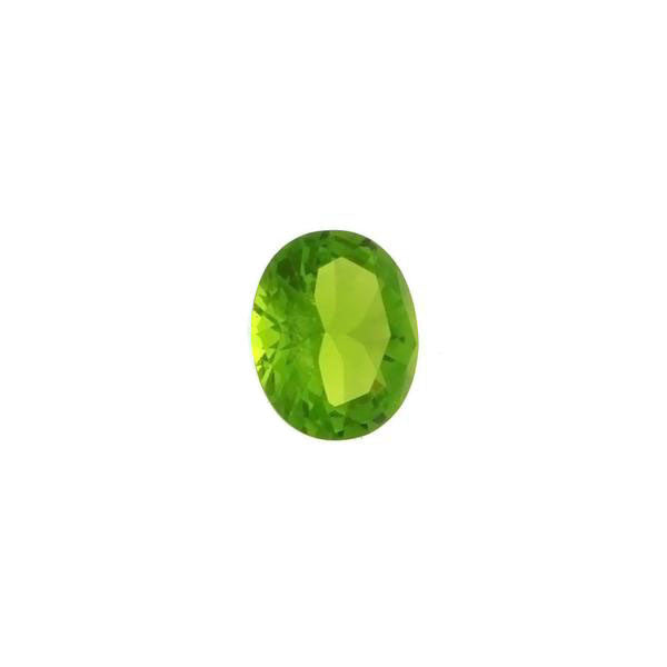 CUBIC ZIRCONIA PERIDOT OVAL FACETED GEMS