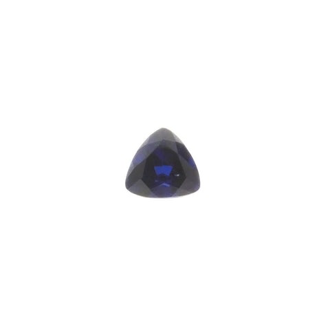 SIMULATED SAPPHIRE BLUE TRILLION FACETED GEMS
