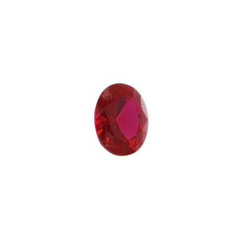 LAB GROWN SIMULATED RUBY OVAL FACETED GEMS