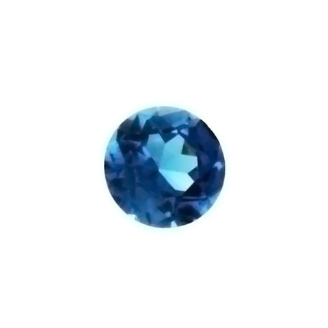 GEMSTONE ZIRCON BLUE ROUND FACETED GEMS