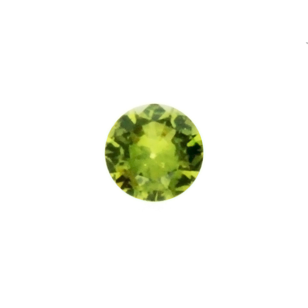 LAB GROWN SIMULATED TOURMALINE GREEN ROUND FACETED GEMS