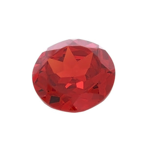 CUBIC ZIRCONIA GARNET RED ROUND GIANT FACETED GEMS