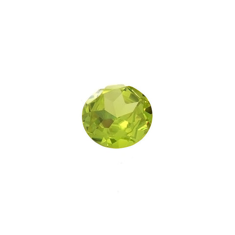 CUBIC ZIRCONIA PERIDOT ROUND GIANT FACETED GEMS