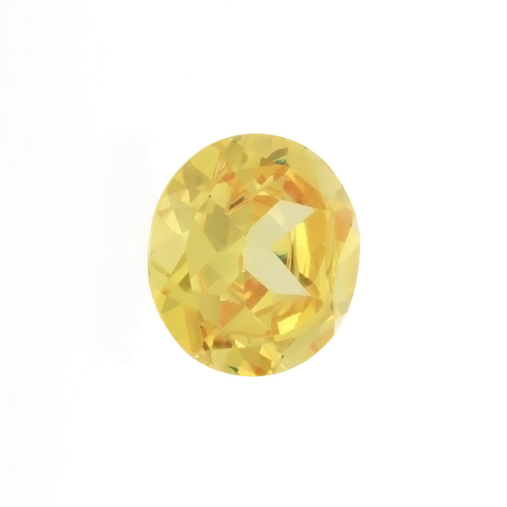 CUBIC ZIRCONIA CITRINE GOLDEN OVAL GIANT FACETED GEMS