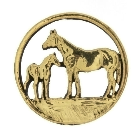 METAL ANIMAL MARE & FOAL INSERT