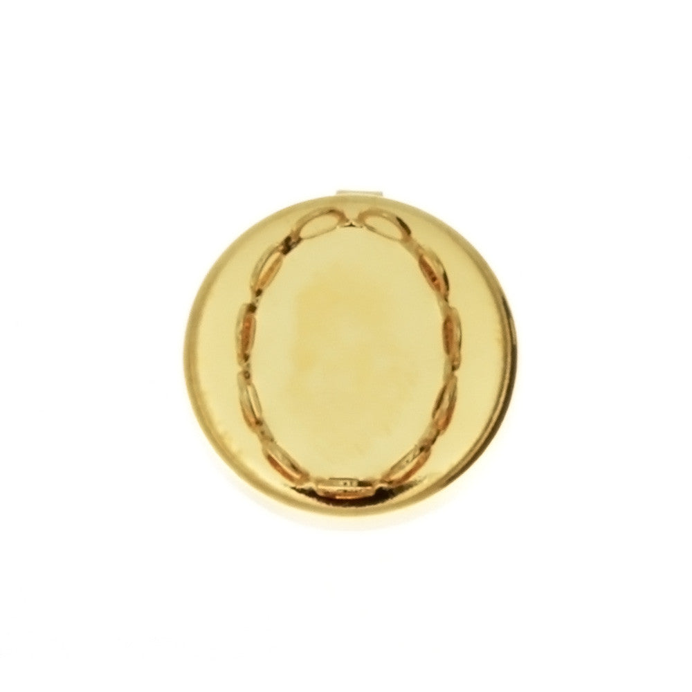 BUTTON COVER CABOCHON 10 X 14 MM FINDING