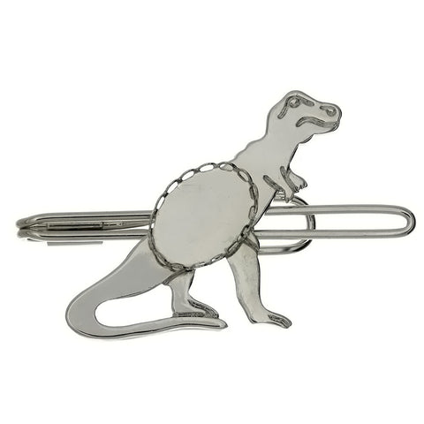 TIE SLIDE CABOCHON DINOSAUR 13 X 18 MM FINDING