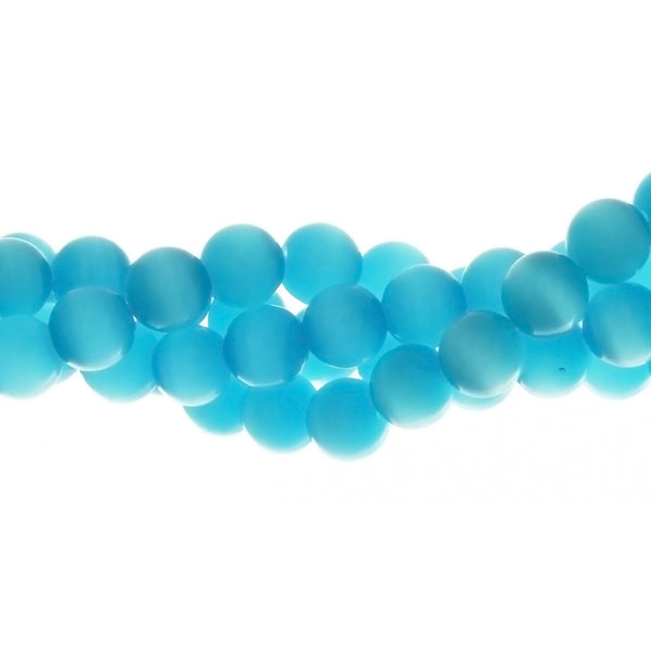 DALE STONE ROUND BLUE AQUA STRANDS