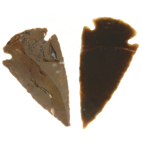 COLLECTIBLE NATURAL AGATE 30 MM ARROWHEAD