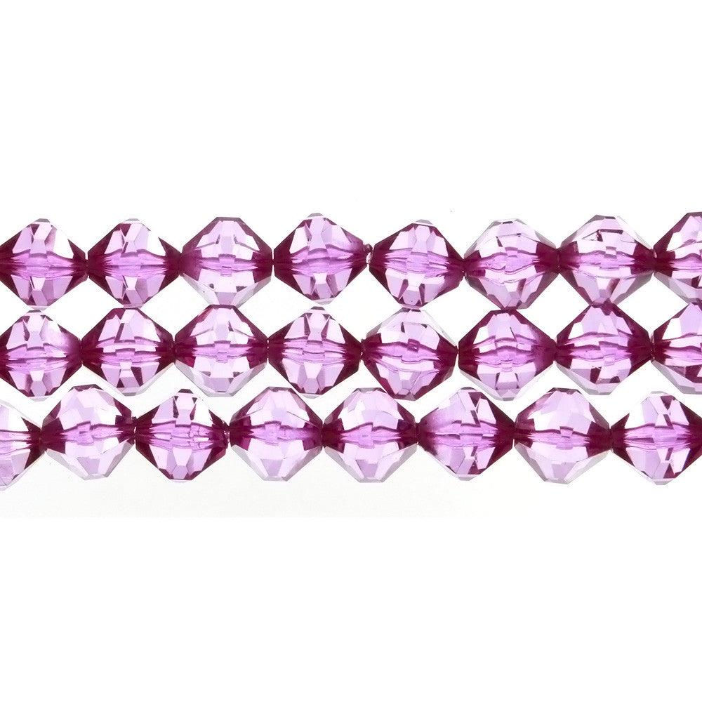 VINTAGE GERMAN BICONE FACETED 12 MM STRAND