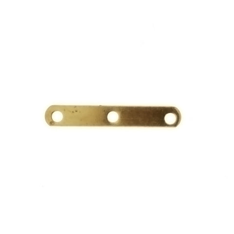 SPACER MULTI-STRAND 3-HOLE FINDING 15MM X 2MM (1 DOZ)