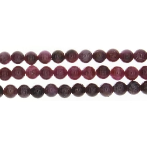 RUBY STAR ROUND 6 MM STRAND
