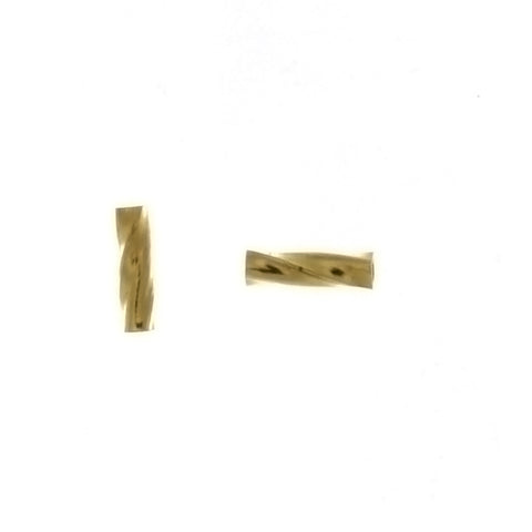 SPACER BEAD TWIST TUBE 6 MM FINDING (1 DOZ)
