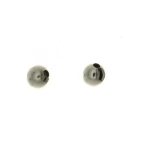 SPACER BEAD ROUND 4 MM SS FINDING (1 DOZ)