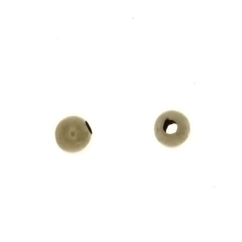 SPACER BEAD ROUND 4 MM GF FINDING (1 DOZ)