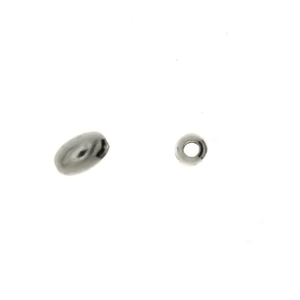 SPACER BEAD RICE 3 X 5 MM SS FINDING (1 DOZ)