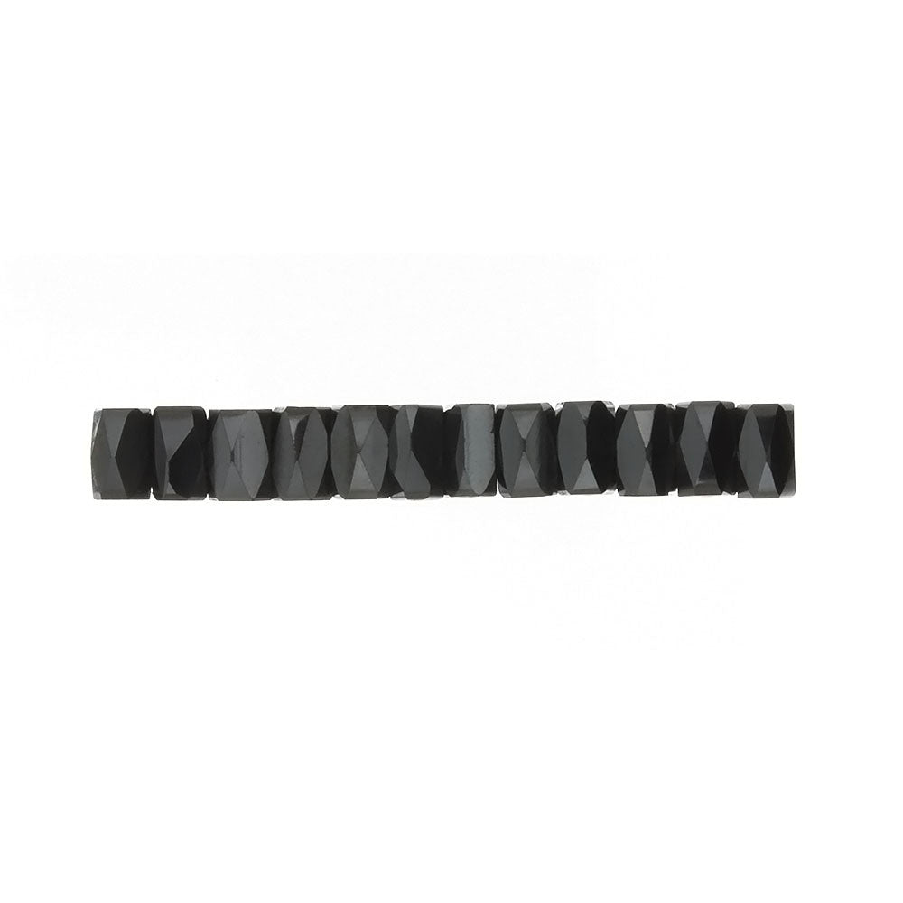 HEMATITE MAGNETIC BARREL FACETED 5 X 8 MM LOOSE (12 PC)