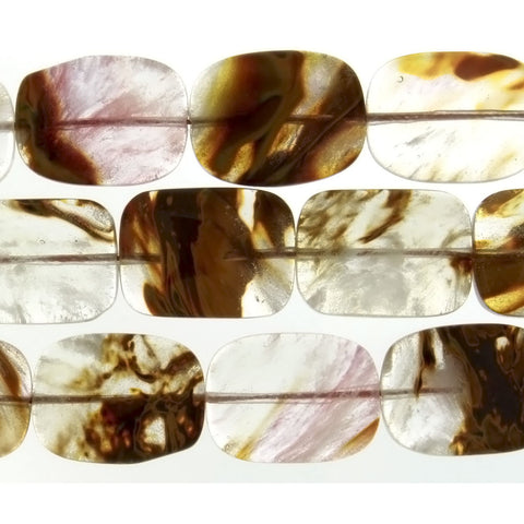 QUARTZ FIRE CHERRY RECTANGLE 15 X 20 MM STRAND