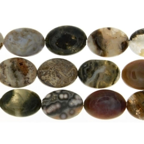 JASPER OCEAN OVAL 13 X 18 MM STRAND