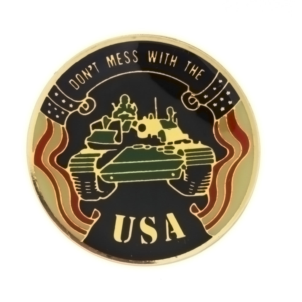 ENAMEL PATRIOTIC DON'T MESS WITH THE USA INSERT