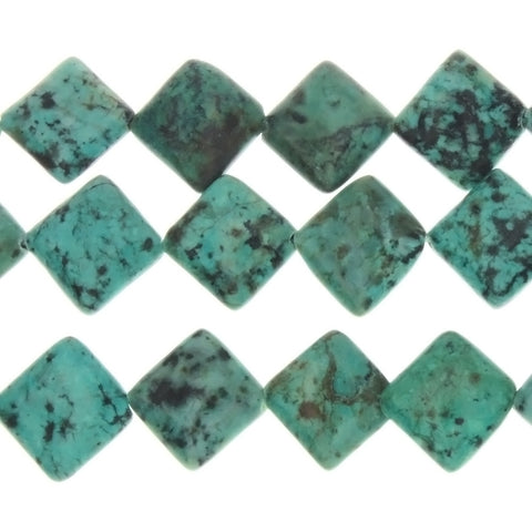 TURQUOISE AFRICAN DIAMOND 14 MM STRAND