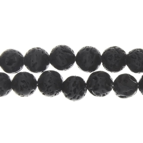 LAVA STONE ROUND 12 MM STRAND