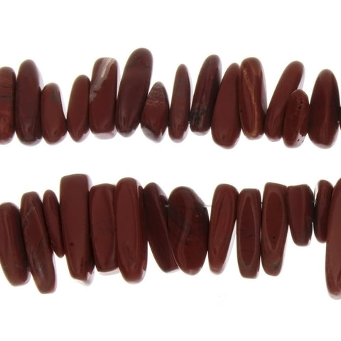 JASPER RED NEEDLE 5 X 18 MM STRAND