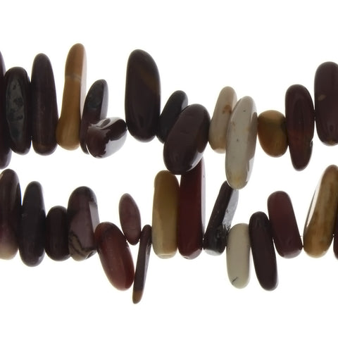 JASPER MOOKAITE NEEDLE 6 X 18 MM STRAND