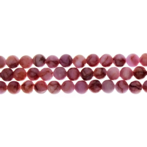 MATRIX STONE PINK ROUND 6 MM STRAND