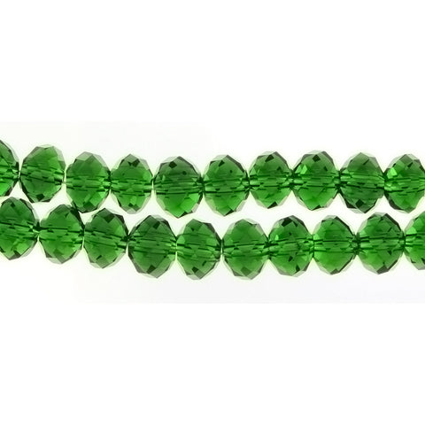 VARIOUS CRYSTAL RONDELLE FACETED 7 X 9 MM STRAND