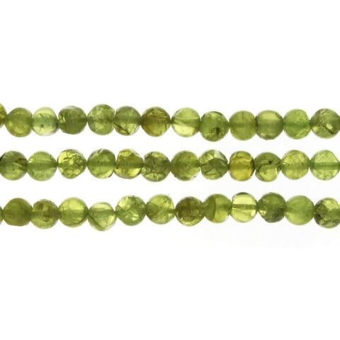 PERIDOT ROUND 5 MM STRAND