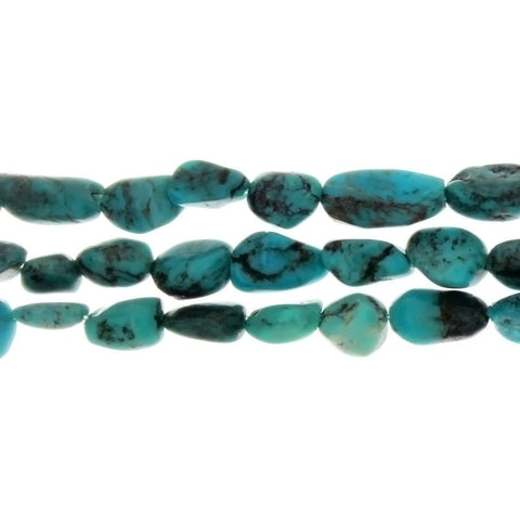 TURQUOISE CHINESE NUGGET STRAND