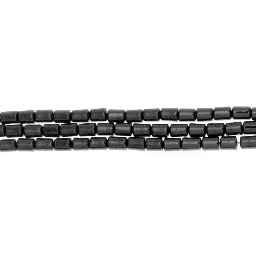 HEMATITE TUBE 4 X 5 MM STRAND