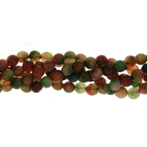 DYED ROUND FACETED 6 MM STRAND
