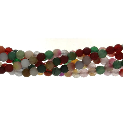 DYED ROUND FACETED 6 MM STRAND